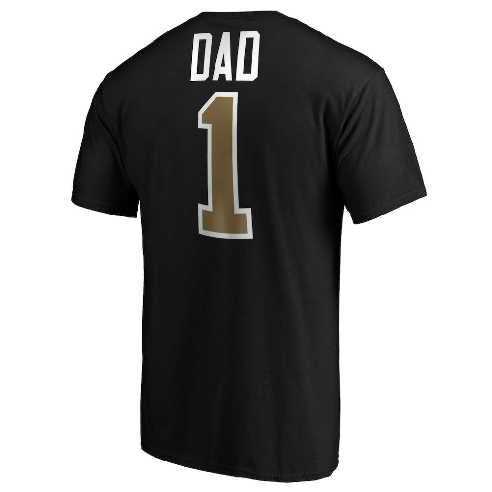 Vegas Golden Knights #1 Dad T-Shirt - Black - NHL 3990307