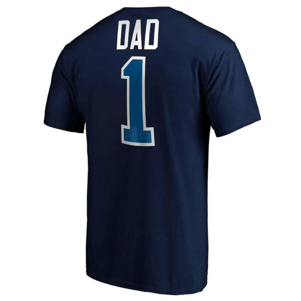 Winnipeg Jets #1 Dad T-Shirt - Navy - NHL 3990309