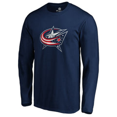 Columbus Blue Jackets #1 Dad Long Sleeve T-Shirt - Navy - NHL 3990318