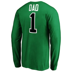 Dallas Stars #1 Dad Long Sleeve T-Shirt - Kelly Green - NHL 3990319