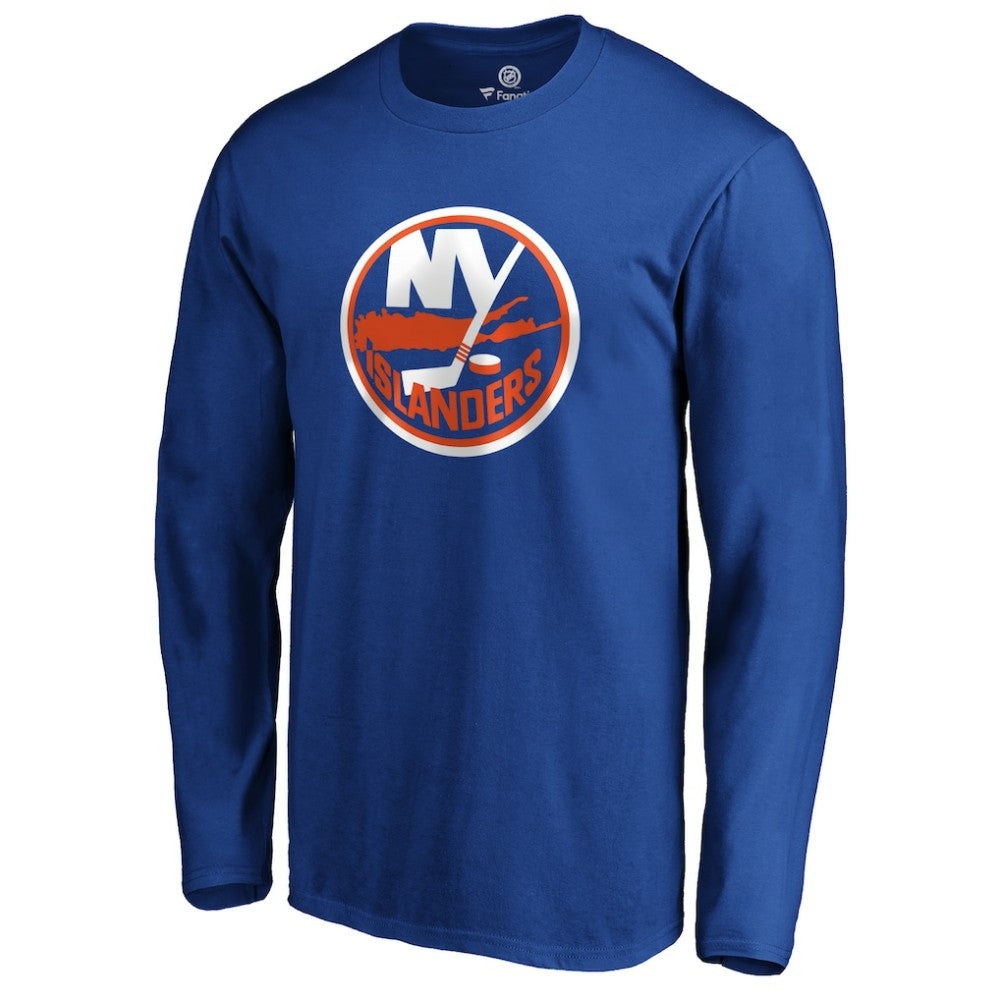 New York Islanders #1 Dad Long Sleeve T-Shirt - Royal - NHL 3990328