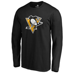 Pittsburgh Penguins #1 Dad Long Sleeve T-Shirt - Black - NHL 3990332