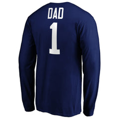 Tampa Bay Lightning #1 Dad Long Sleeve T-Shirt - Blue - NHL 3990335