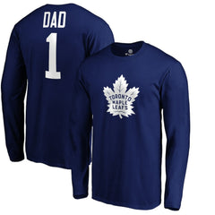 Toronto Maple Leafs #1 Dad Long Sleeve T-Shirt - Blue - NHL 3990336
