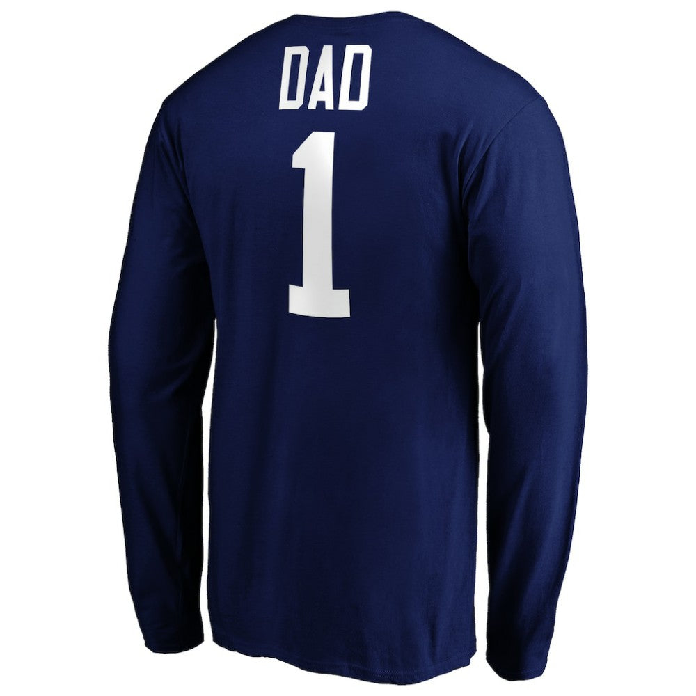 Toronto Maple Leafs #1 Dad Long Sleeve T-Shirt - Blue - NHL 3990336