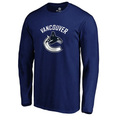 Vancouver Canucks #1 Dad Long Sleeve T-Shirt - Blue - NHL 3990337
