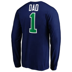 Vancouver Canucks #1 Dad Long Sleeve T-Shirt - Blue - NHL 3990337