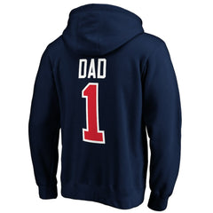 Columbus Blue Jackets #1 Dad Pullover Hoodie - Navy - NHL 3990349