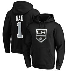 Los Angeles Kings #1 Dad Pullover Hoodie - Black - NHL 3990354