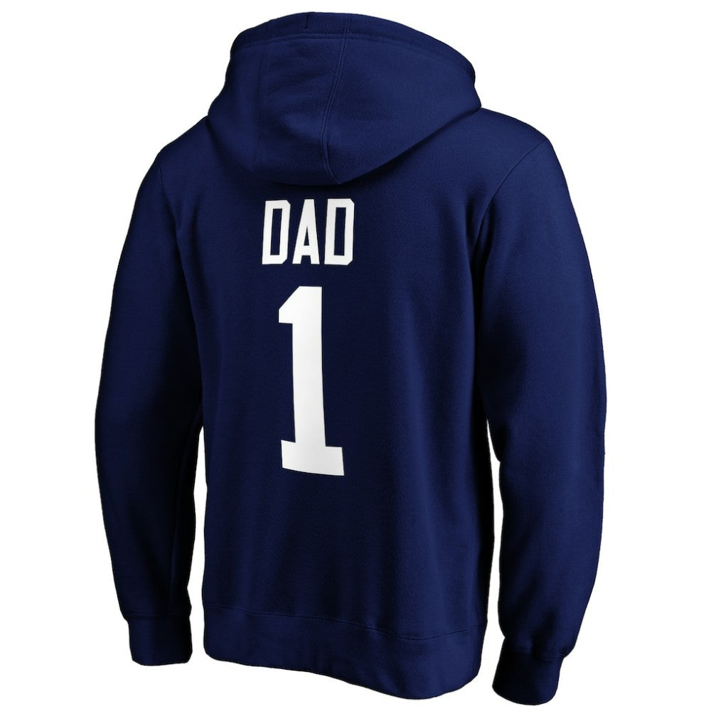 Toronto Maple Leafs #1 Dad Pullover Hoodie - Blue - NHL 3990367