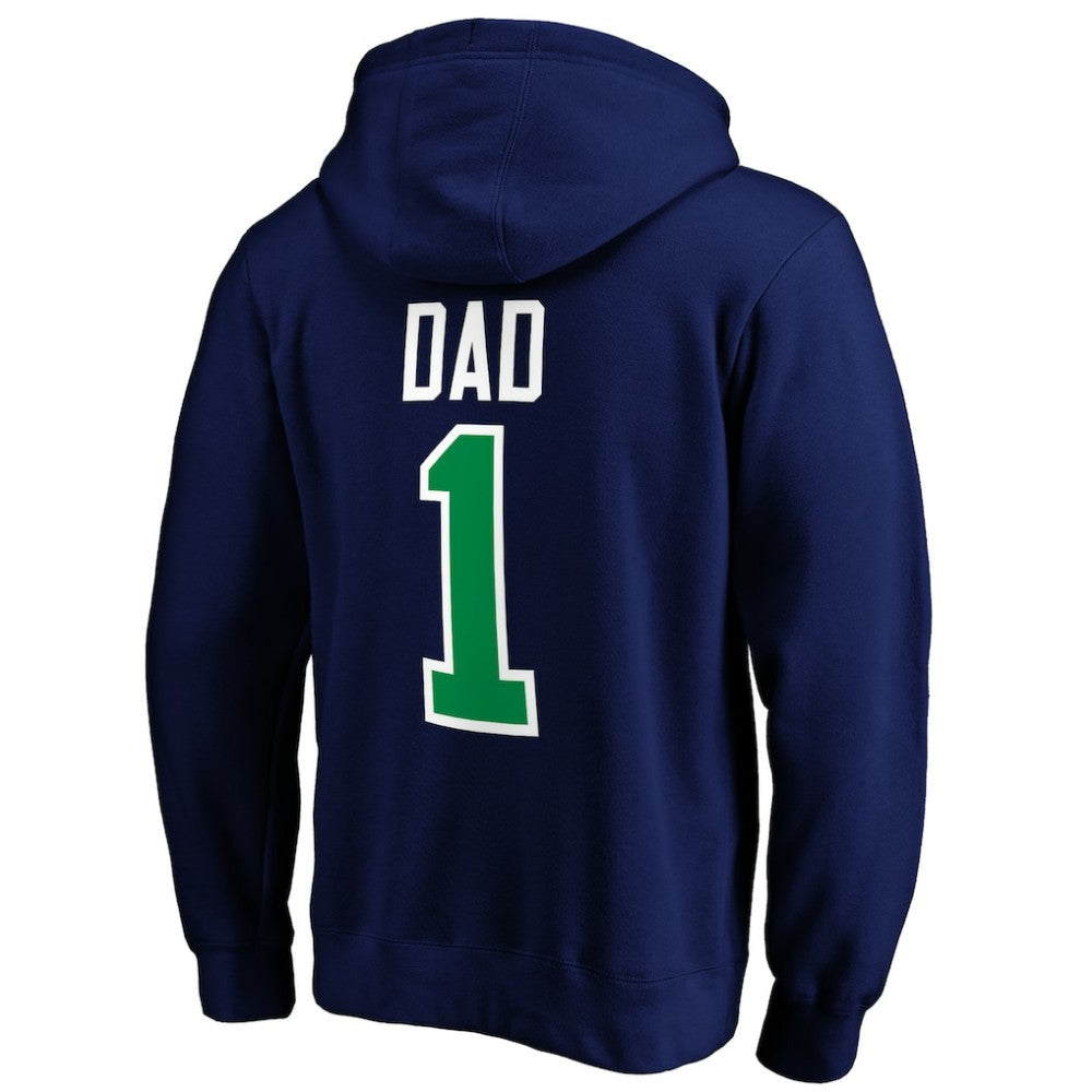 Vancouver Canucks #1 Dad Pullover Hoodie - Blue - NHL 3990368
