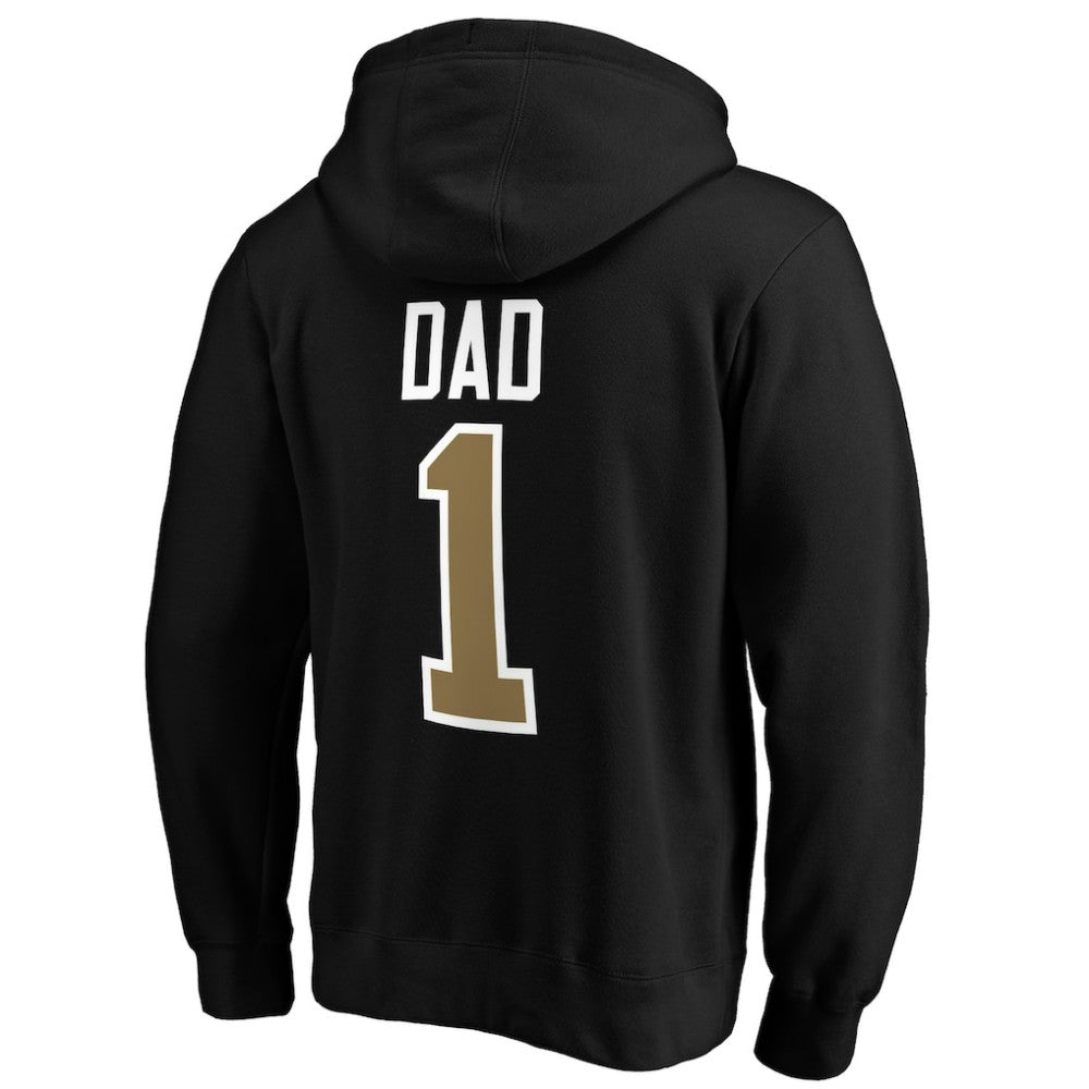 Vegas Golden Knights #1 Dad Pullover Hoodie - Black - NHL 3990369