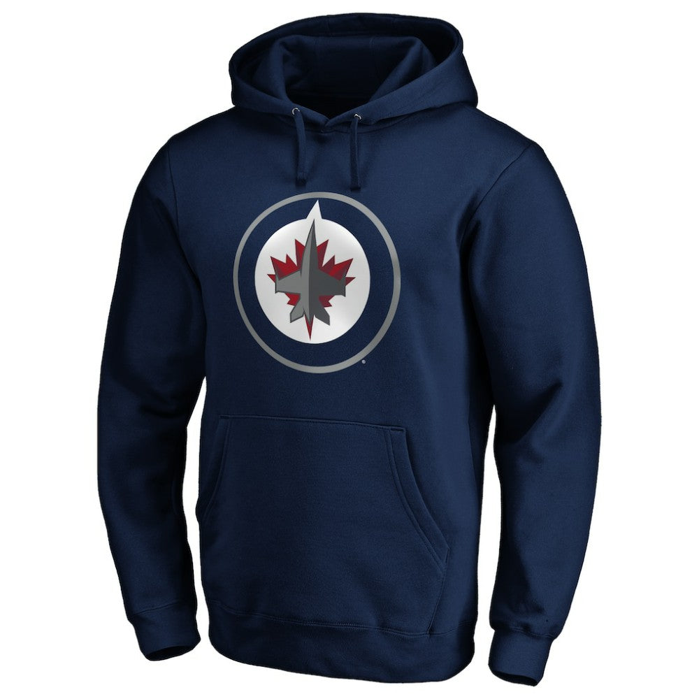 Winnipeg Jets #1 Dad Pullover Hoodie - Navy - NHL 3990371