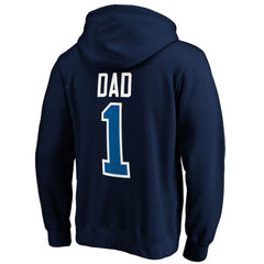 Winnipeg Jets #1 Dad Pullover Hoodie - Navy - NHL 3990371