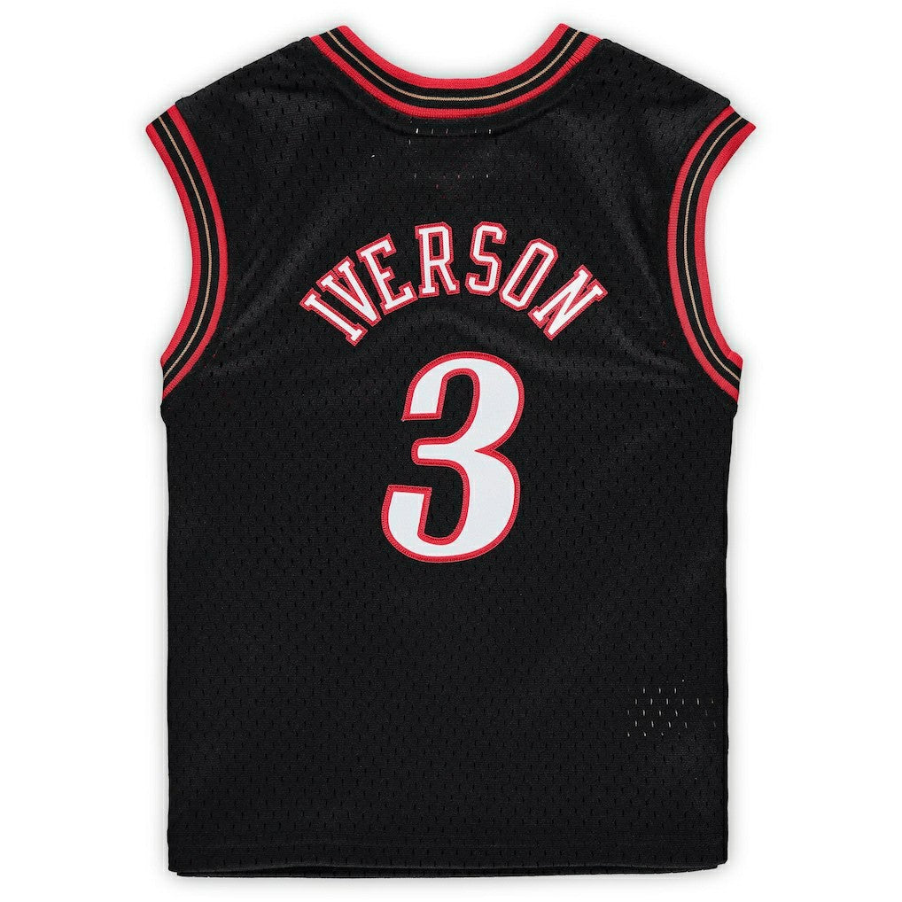 Allen Iverson Philadelphia 76ers Preschool 2000-2001 Hardwood Classics Throwback Team Jersey Black | Mitchell & Ness outlet