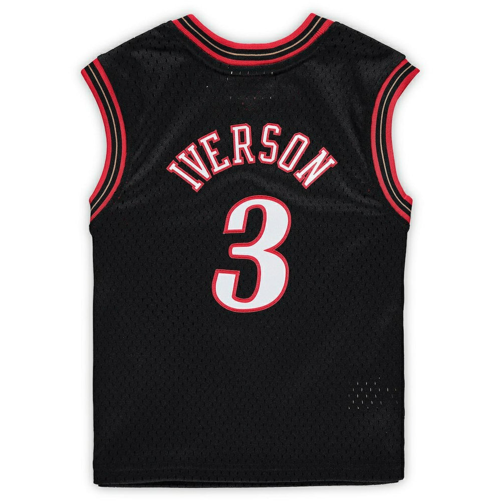 Allen Iverson Philadelphia 76ers Preschool 2000-2001 Hardwood Classics Throwback Team Jersey Black | Mitchell & Ness outlet