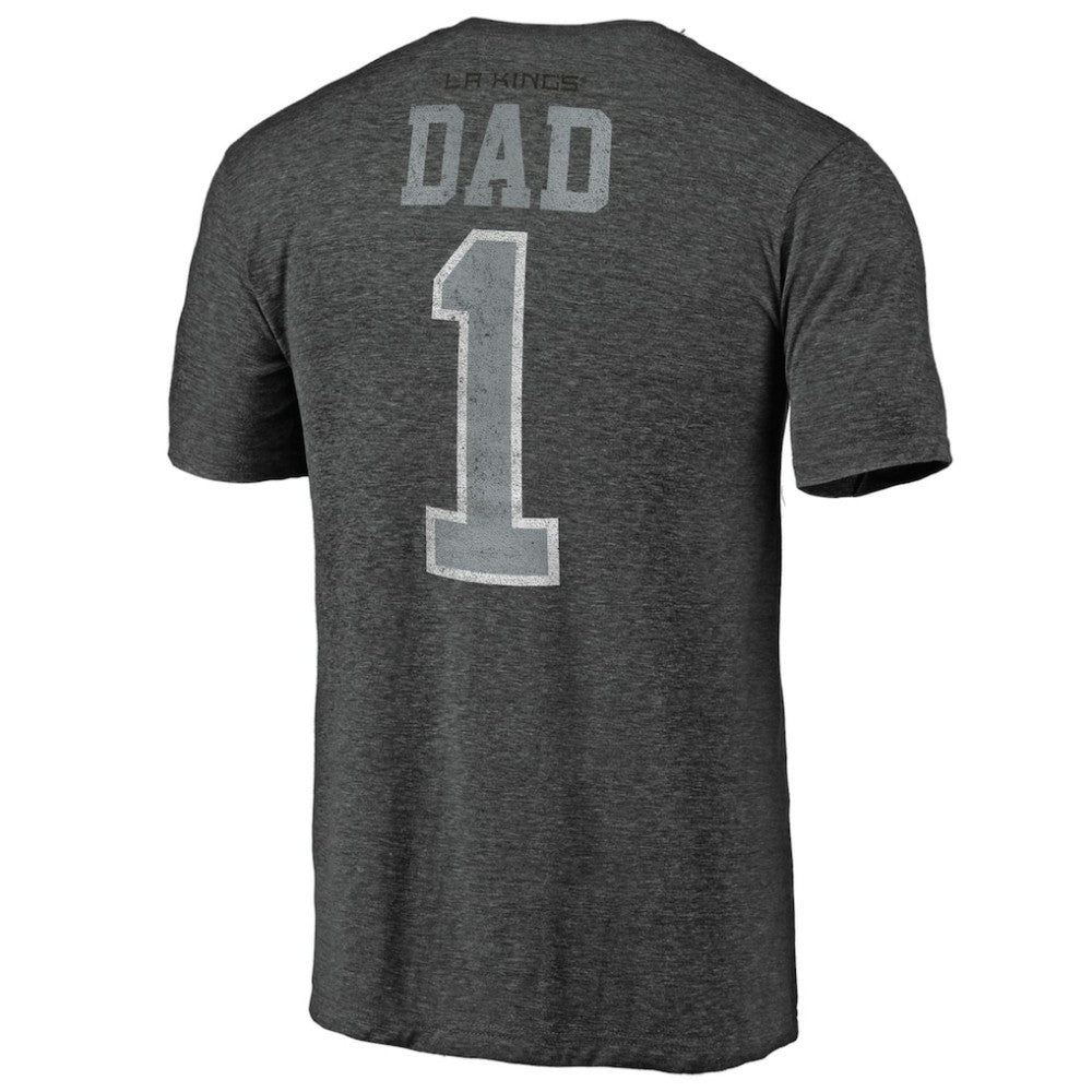 Los Angeles Kings Greatest Dad Tri-Blend T-Shirt - Charcoal - NHL 3991183