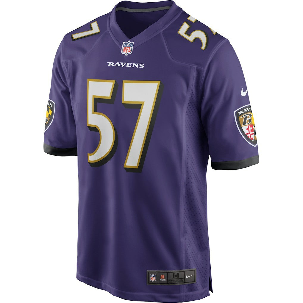 Nike Bart Scott Baltimore Ravens Game Retired Player Jersey Purple