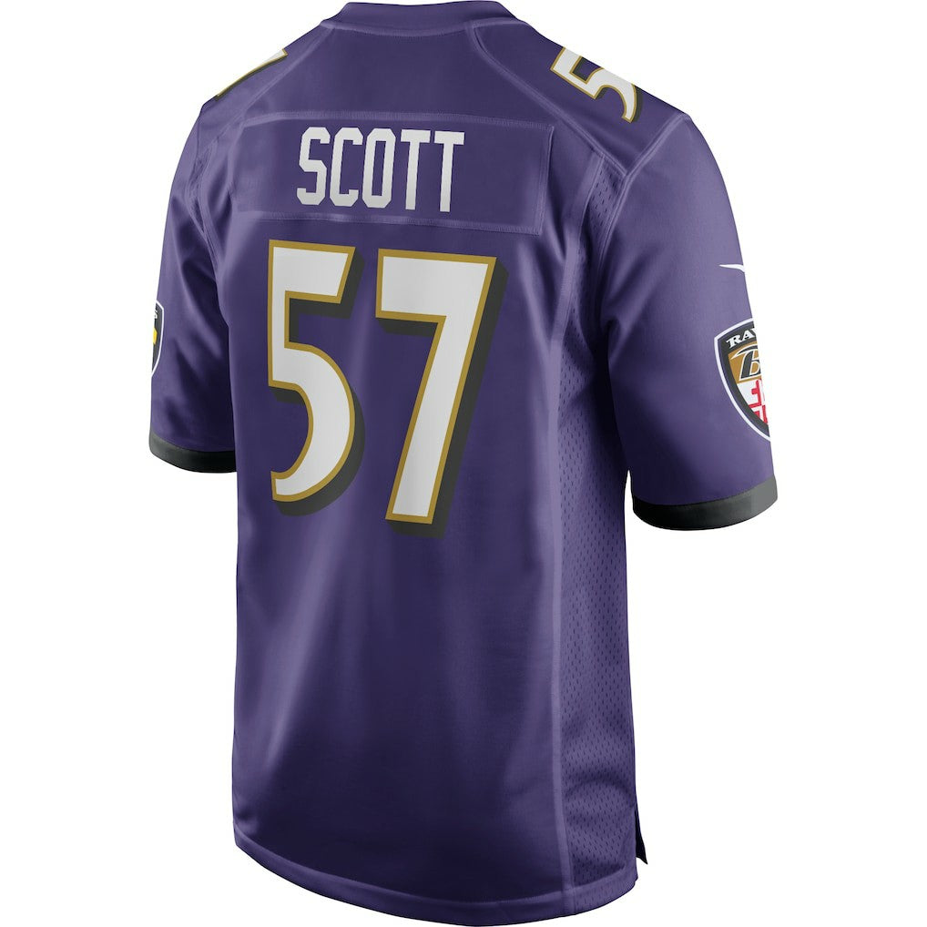 Nike Bart Scott Baltimore Ravens Game Retired Player Jersey Purple