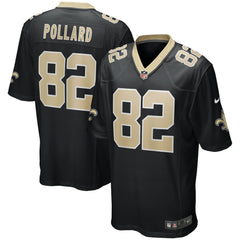 Nike Bob Pollard New Orleans Saints Game Retired Player Jersey Black