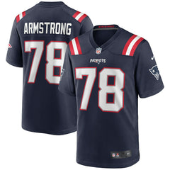 Nike Bruce Armstrong New England Patriots Game Retired Player Jersey Navy