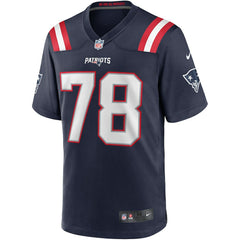 Nike Bruce Armstrong New England Patriots Game Retired Player Jersey Navy