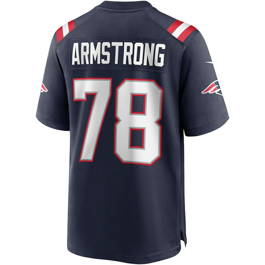 Nike Bruce Armstrong New England Patriots Game Retired Player Jersey Navy