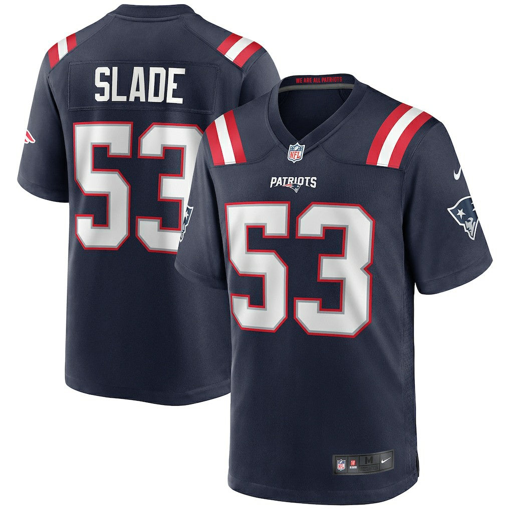 Nike Chris Slade New England Patriots Game Retired Player Jersey Navy