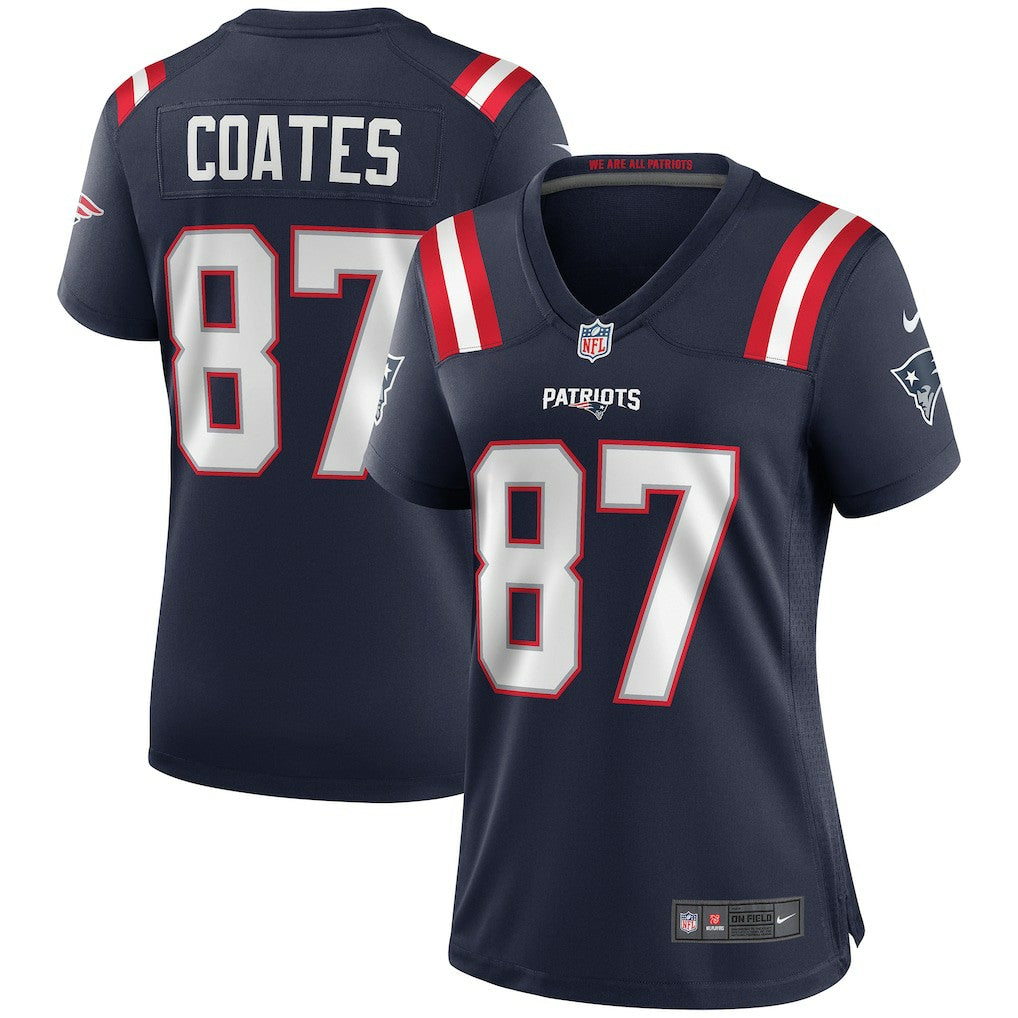Nike Ben Coates New England Patriots Women's Game Retired Player Jersey Navy