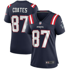 Nike Ben Coates New England Patriots Women's Game Retired Player Jersey Navy
