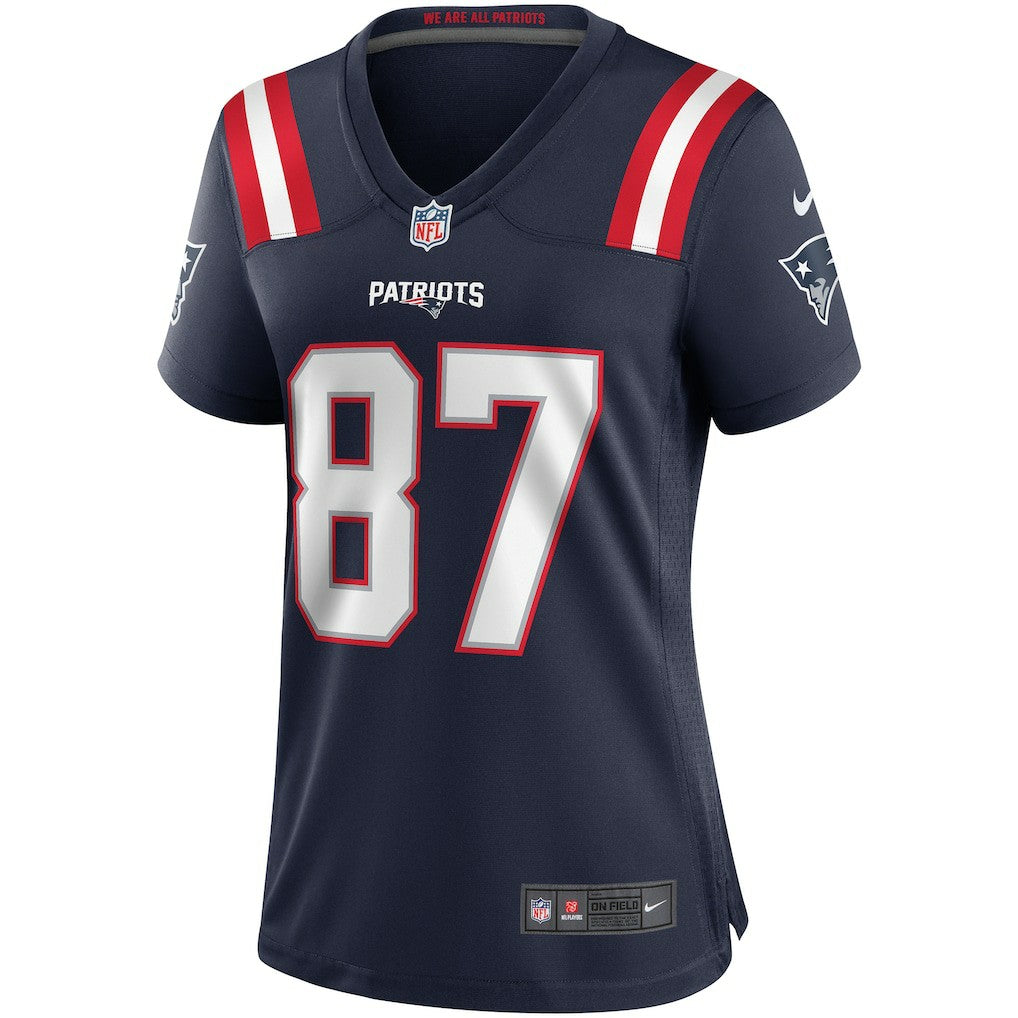 Nike Ben Coates New England Patriots Women's Game Retired Player Jersey Navy