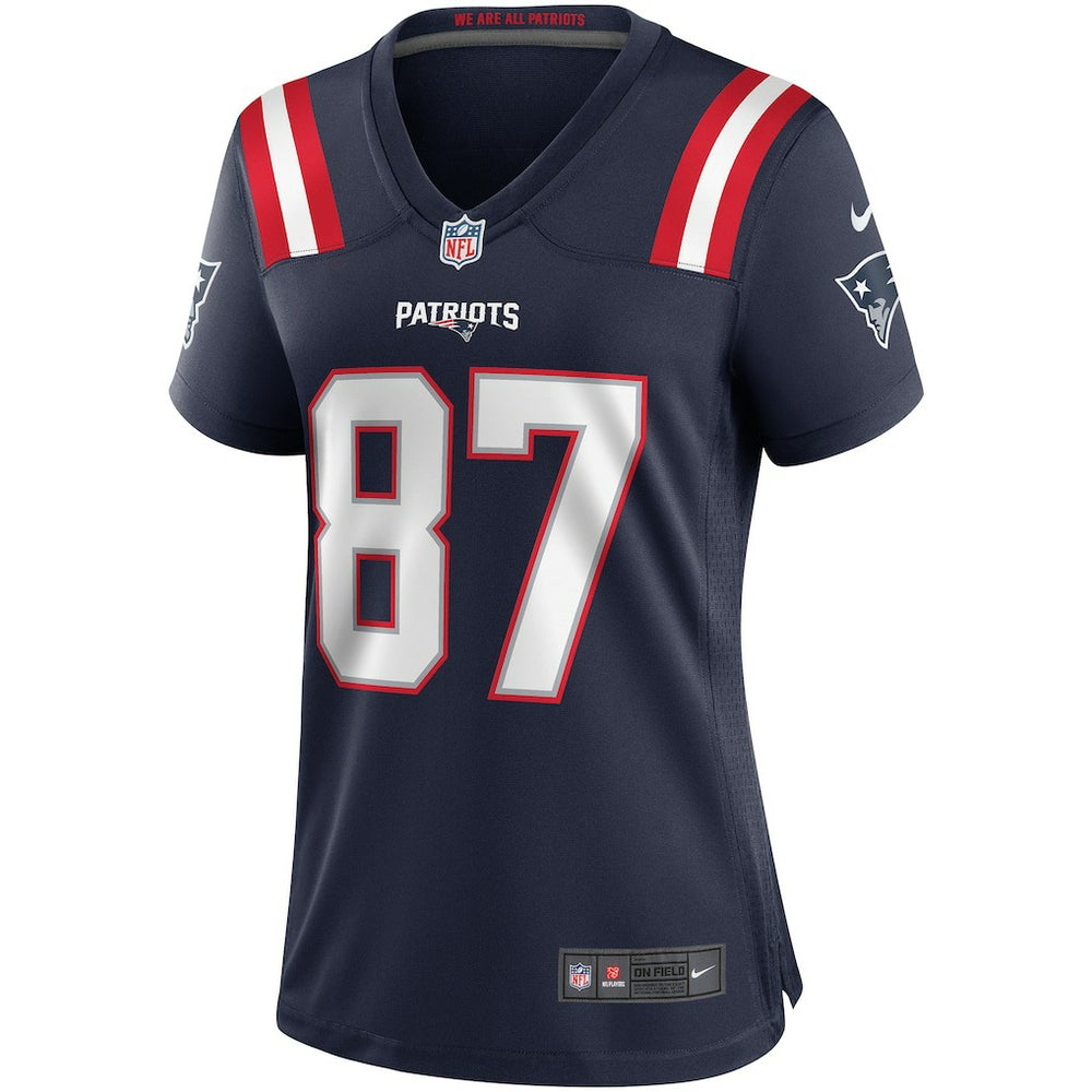 Nike Ben Coates New England Patriots Women's Game Retired Player Jersey Navy