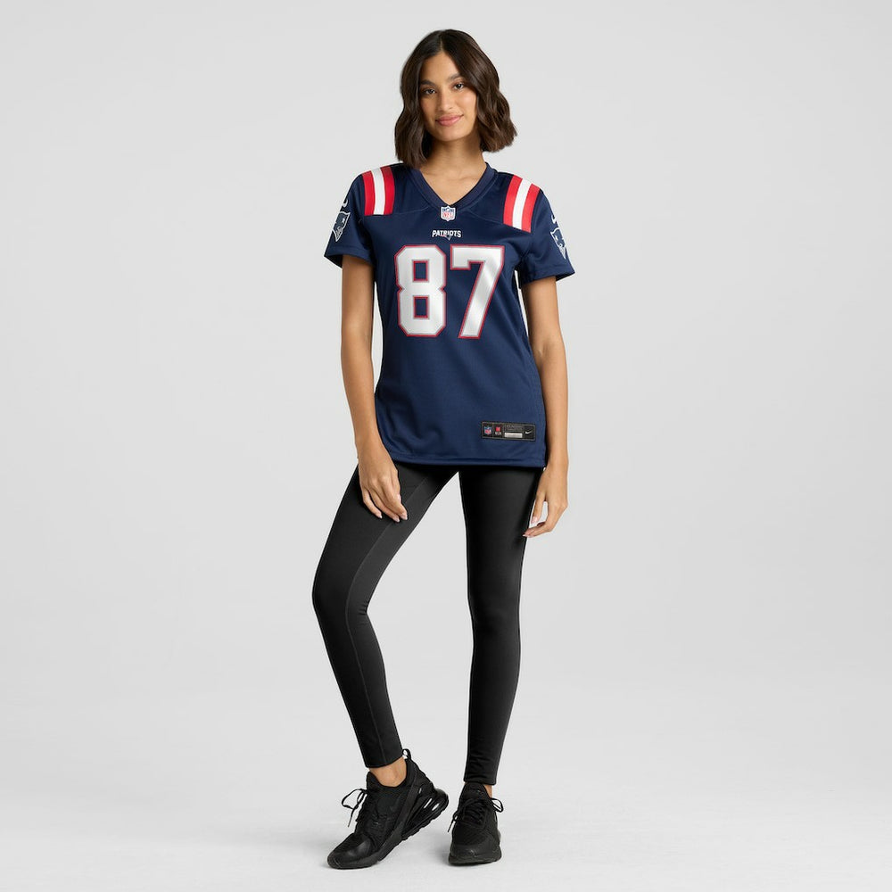 Nike Ben Coates New England Patriots Women's Game Retired Player Jersey Navy