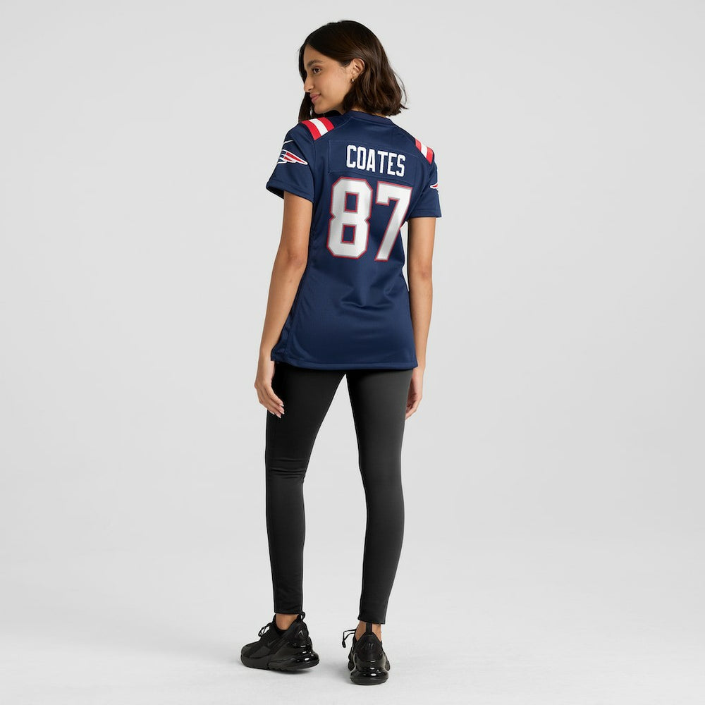 Nike Ben Coates New England Patriots Women's Game Retired Player Jersey Navy