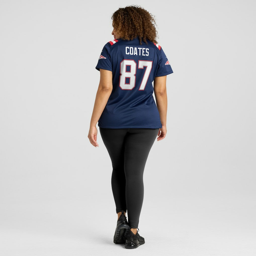 Nike Ben Coates New England Patriots Women's Game Retired Player Jersey Navy