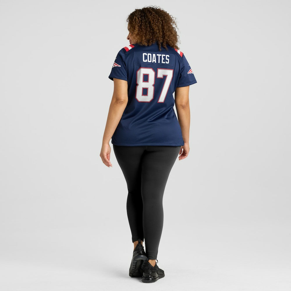 Nike Ben Coates New England Patriots Women's Game Retired Player Jersey Navy