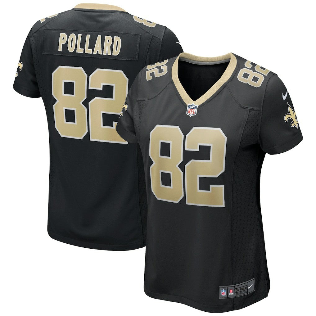 Nike Bob Pollard New Orleans Saints Women's Game Retired Player Jersey Black
