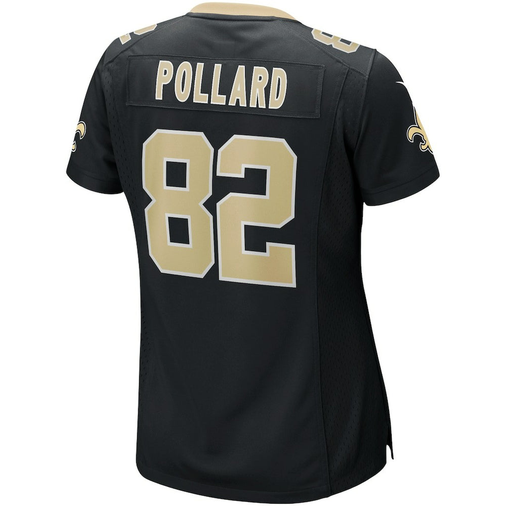 Nike Bob Pollard New Orleans Saints Women's Game Retired Player Jersey Black