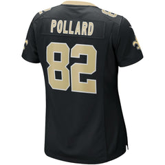 Nike Bob Pollard New Orleans Saints Women's Game Retired Player Jersey Black