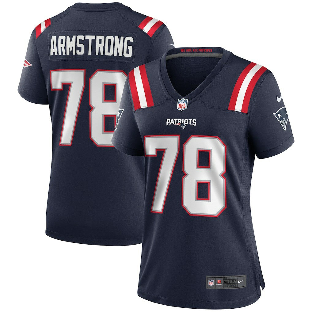 Nike Bruce Armstrong New England Patriots Women's Game Retired Player Jersey Navy