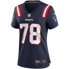 Nike Bruce Armstrong New England Patriots Women's Game Retired Player Jersey Navy