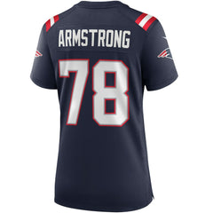 Nike Bruce Armstrong New England Patriots Women's Game Retired Player Jersey Navy