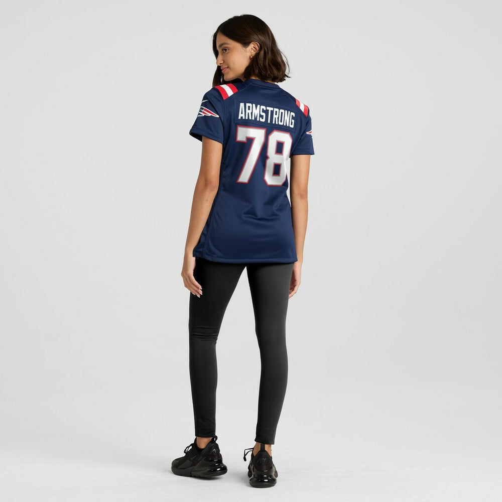 Nike Bruce Armstrong New England Patriots Women's Game Retired Player Jersey Navy