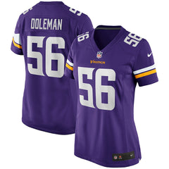 Nike Chris Doleman Minnesota Vikings Women's Game Retired Player Jersey Purple