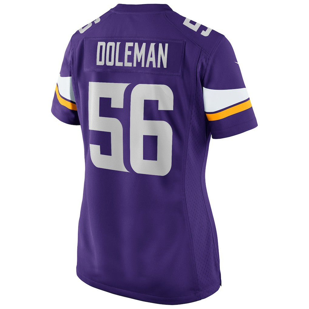 Nike Chris Doleman Minnesota Vikings Women's Game Retired Player Jersey Purple
