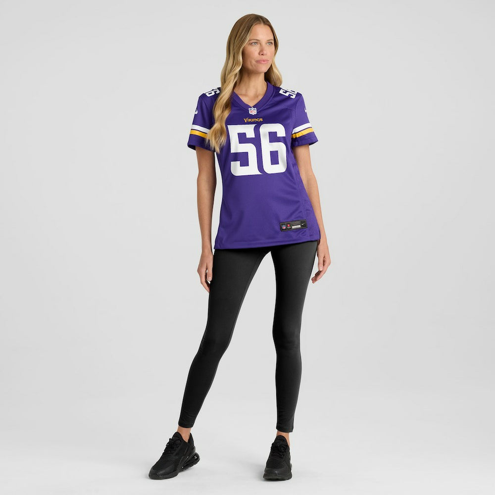 Nike Chris Doleman Minnesota Vikings Women's Game Retired Player Jersey Purple