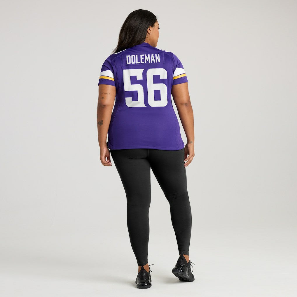 Nike Chris Doleman Minnesota Vikings Women's Game Retired Player Jersey Purple