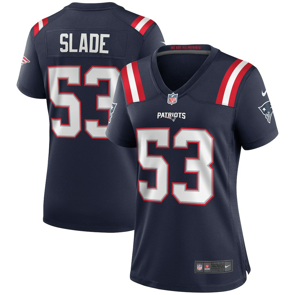Nike Chris Slade New England Patriots Women's Game Retired Player Jersey Navy