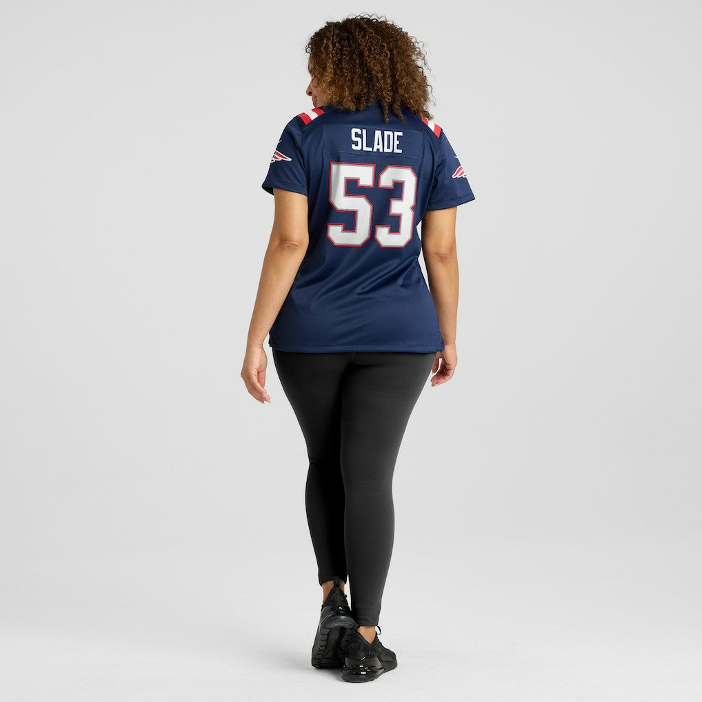 Nike Chris Slade New England Patriots Women's Game Retired Player Jersey Navy