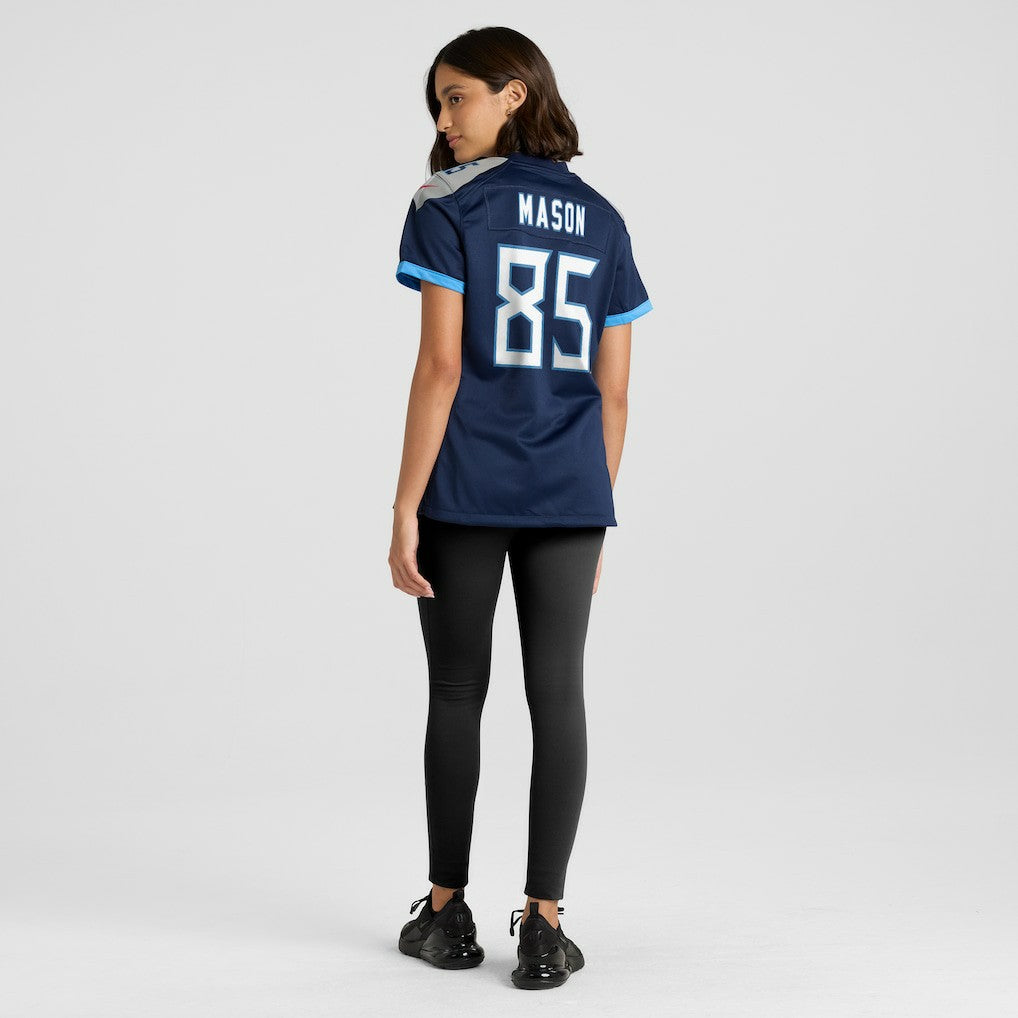 Nike Derrick Mason Tennessee Titans Women's Game Retired Player Jersey Navy